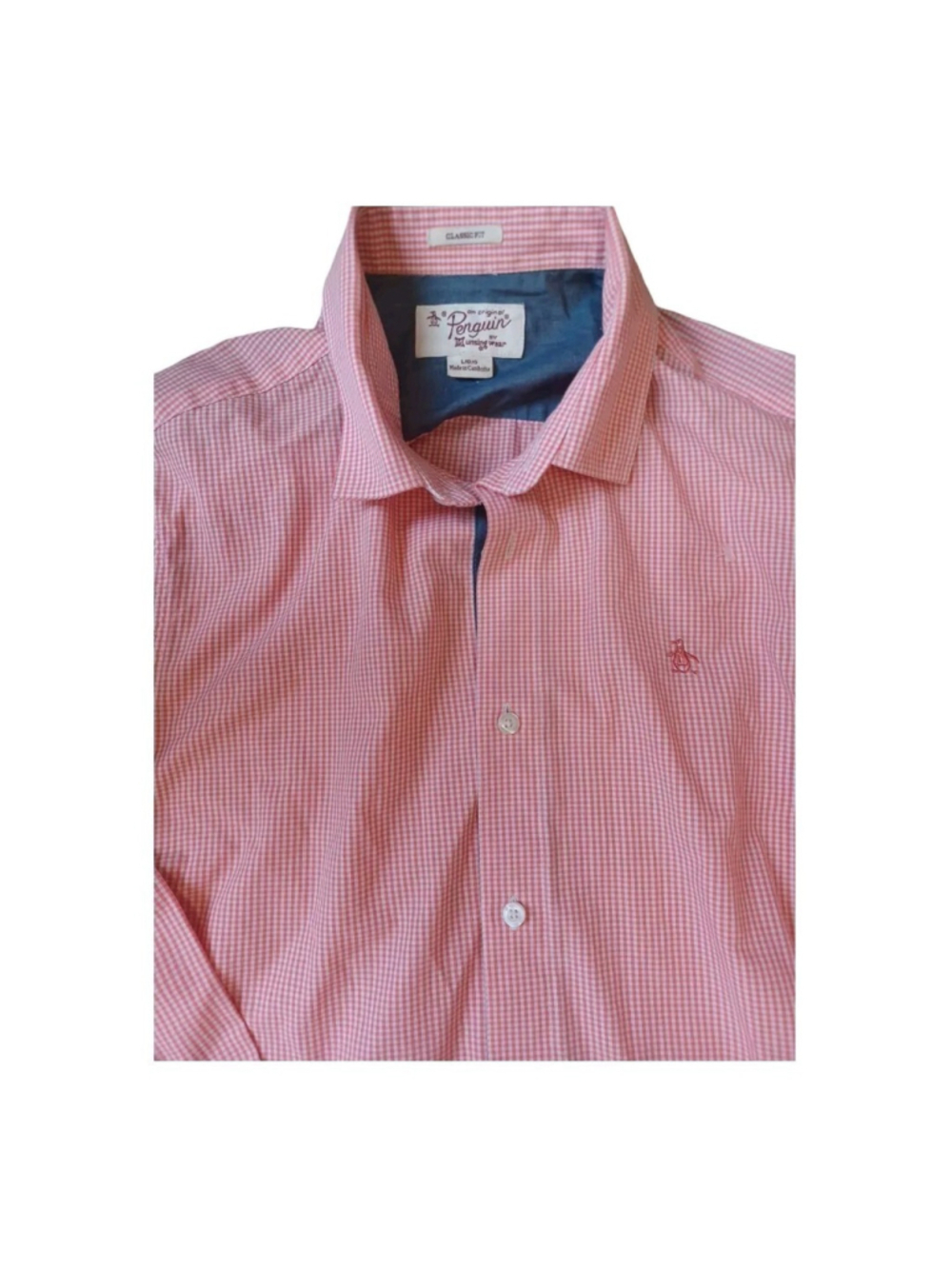 An Original Penguin By Munsingwear Mens Shirt Size L Heritage Slim Fit Sphere